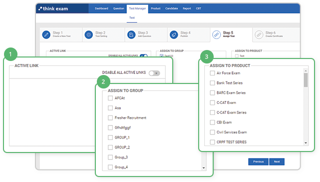 Online Quiz Creator with Multi-Test Assigning Features